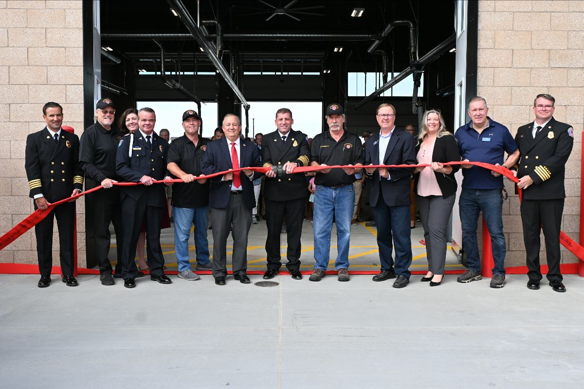 official ribbon cutting for Fire Station Seven