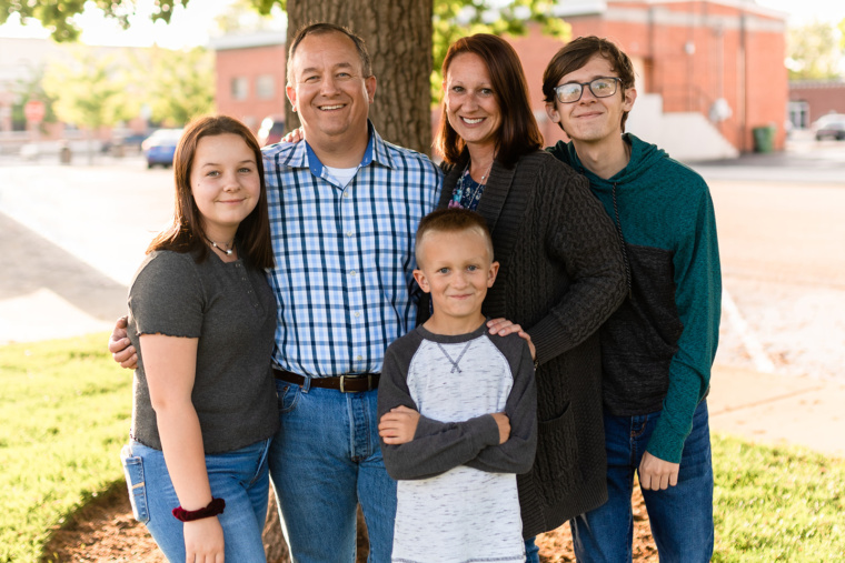Family picture of Mayor Simison