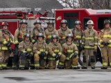group photo of meridian firefighters.