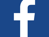 The Facebook logo, a white lowercase f on a dark blue background square
