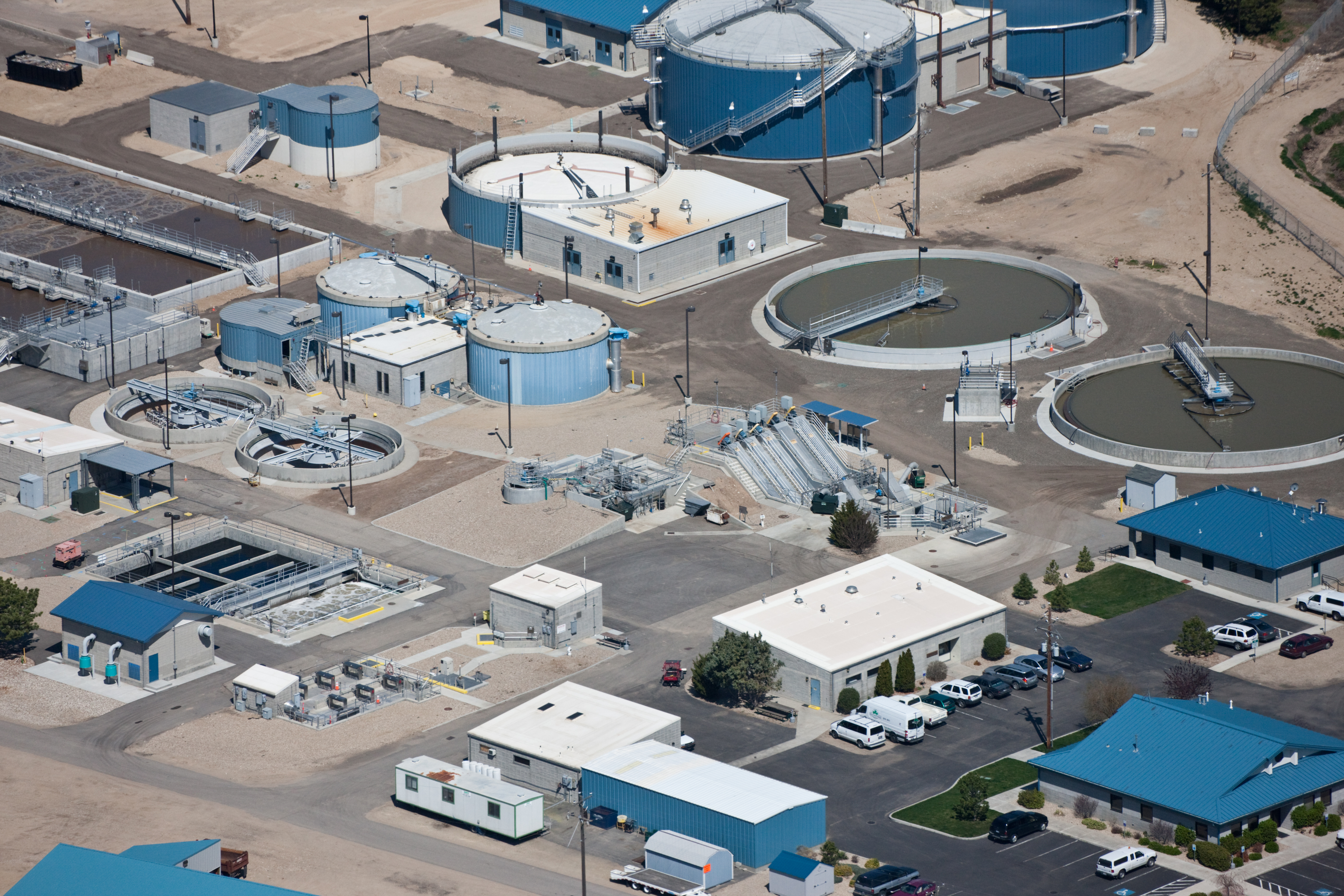 Aerial view of City of Meridian Waste Water Resource Facility