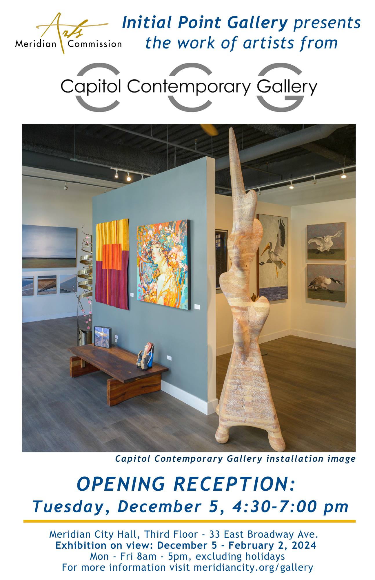 Initial Point Gallery Artist Reception Details for December 2023