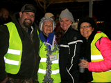 Parade Volunteers at night